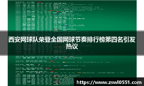 西安网球队荣登全国网球节奏排行榜第四名引发热议
